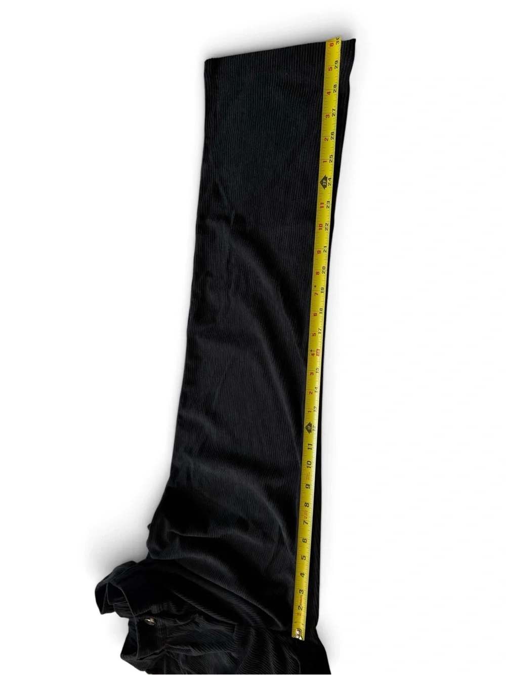 Halara Black Zipper Pocket Corduroy Casual Pants size S Tall Small Tall NEW